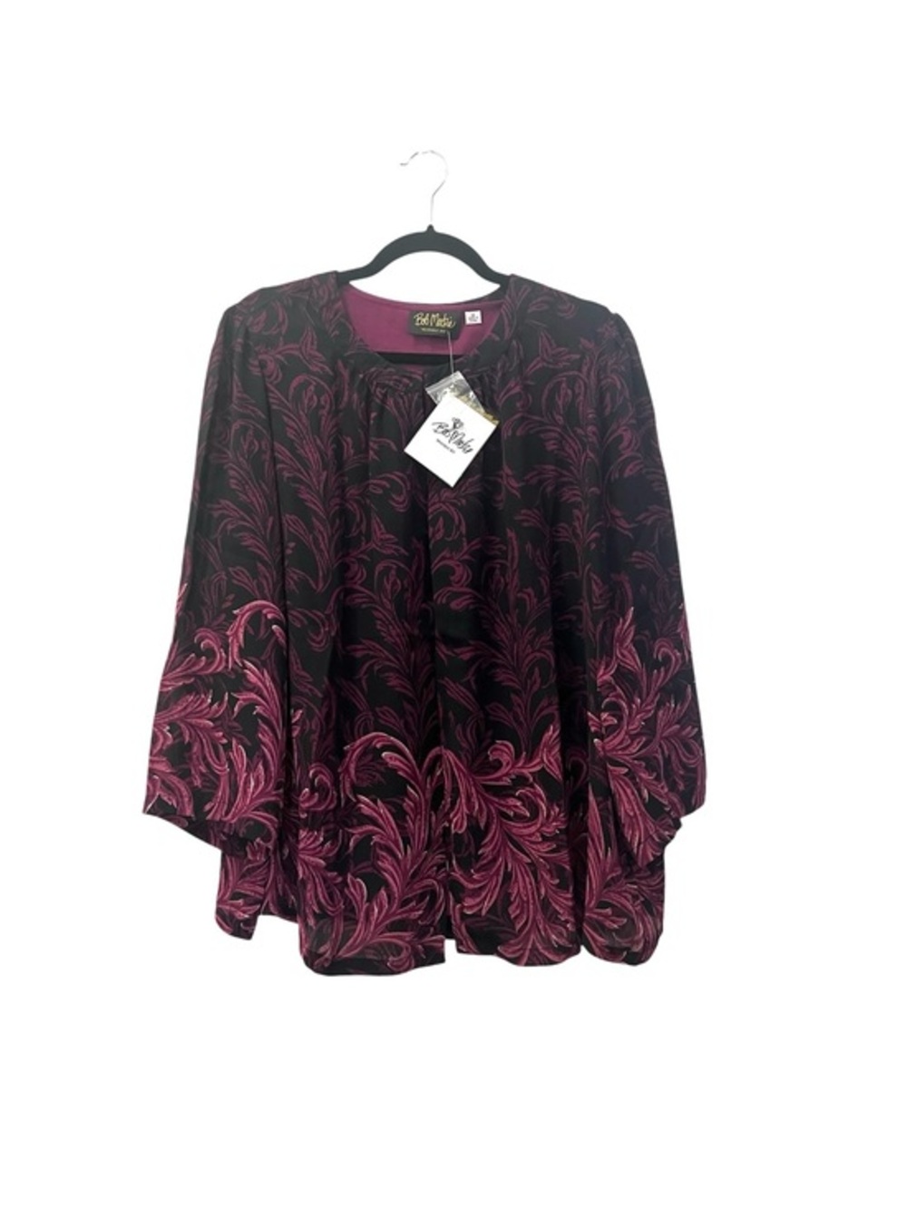NWT Bob Mackie Wearable Art 2-Piece Top & Jacket Set